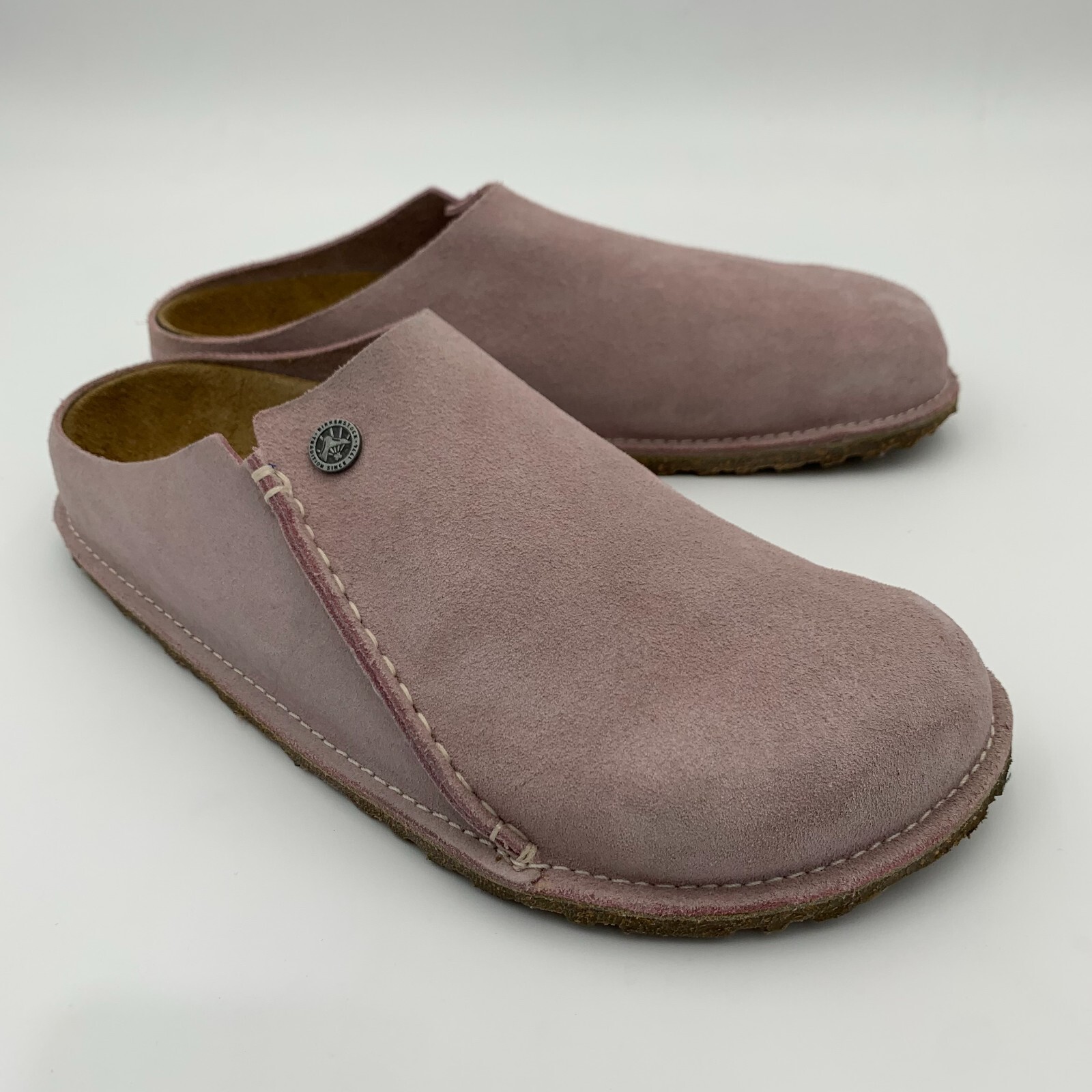 SAOLA Birkenstock nuovo senza scatola Zermatt Premium lavanda blush scamosciato suola gomma stretta
