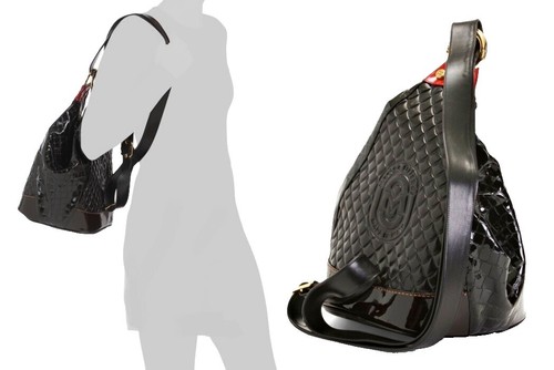 Marino Orlandi Backpack Bucket Purse Pearly Python Beige  display picture 3