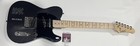 ANGUS YOUNG SIGNED CUSTOM BACK IN BLACK ELECTRIC GUITAR AC/DC JSA COA — photo 1