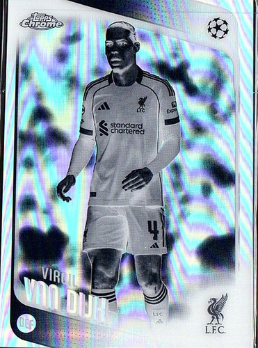2025-26 Topps Chrome UEFA Club Competitions Virgil van Dijk #79 Negative Refract