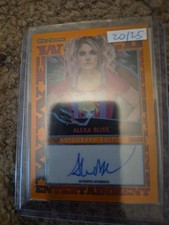 2021 Topps Chrome WWE Slam Attax Orange Refractor #'d 20/25 Alexa Bliss Autograp