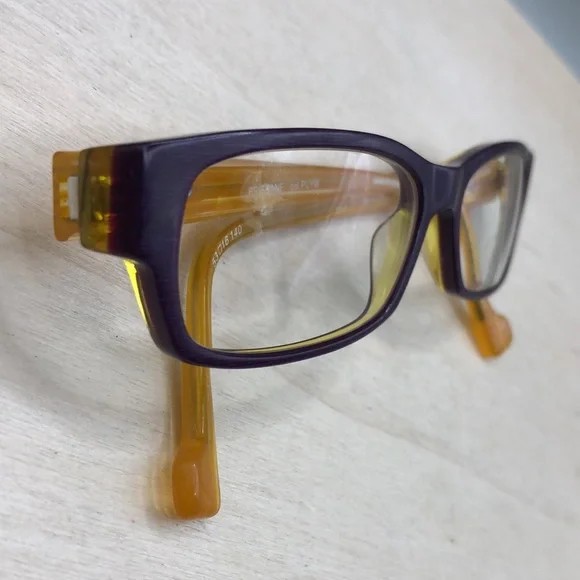 Etnia Barcelona BRISBANE Glasses FRAMES ONLY Rectangle PLUM  display picture 1