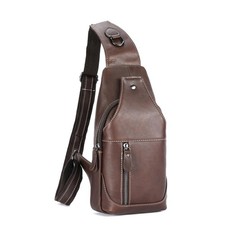 Sacoche Homme Bandoulière Cuir Sac Bandouliere Homme Sac à Dos Poitrine Poche...