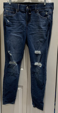 NWT Torrid Bombshell Skinny Jeans Premium Stretch Distressed Blue Jeans Size 18R