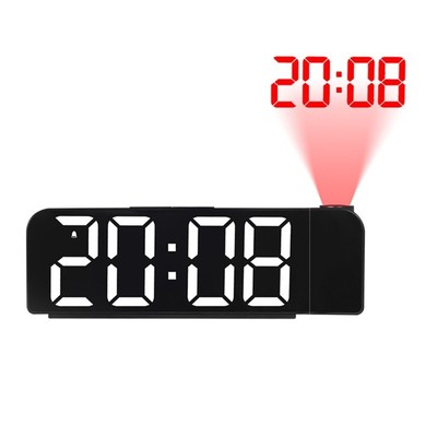 Digital Projection Alarm Clock With Large LED Display For Bedroom Easy Viewing