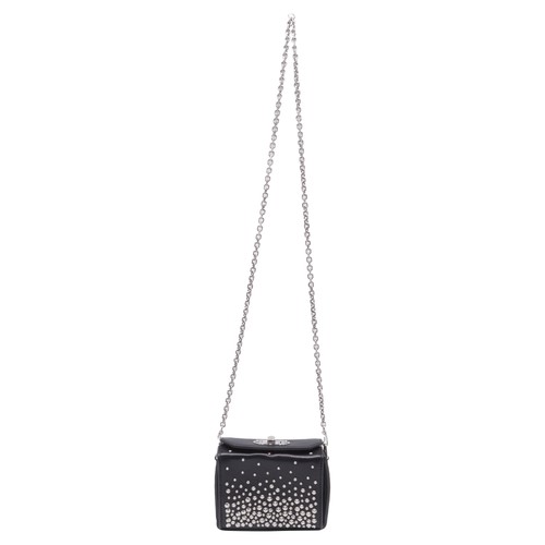 Alexander Mcqueen Crystal-Embellished Box 16 Shoulder Bag In Leather Wo One Size