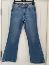 Kensie Vintage High Waisted Flared Stretchy Denim Jeans W30 L31 Great Condition