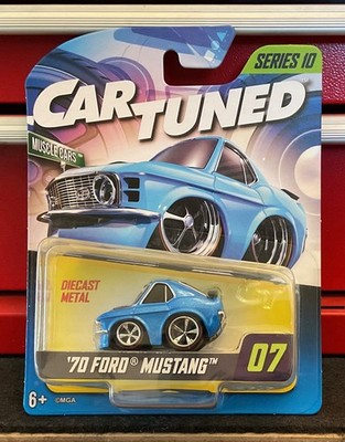 Car Tuned Blue '70 Ford Mustang #07 In Series 10 ''Muscle Cars'' Collection