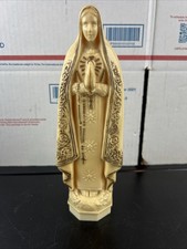 Vintage Consolidated Molded Products Blessed Virgin Mary Figure MCM Made in USA