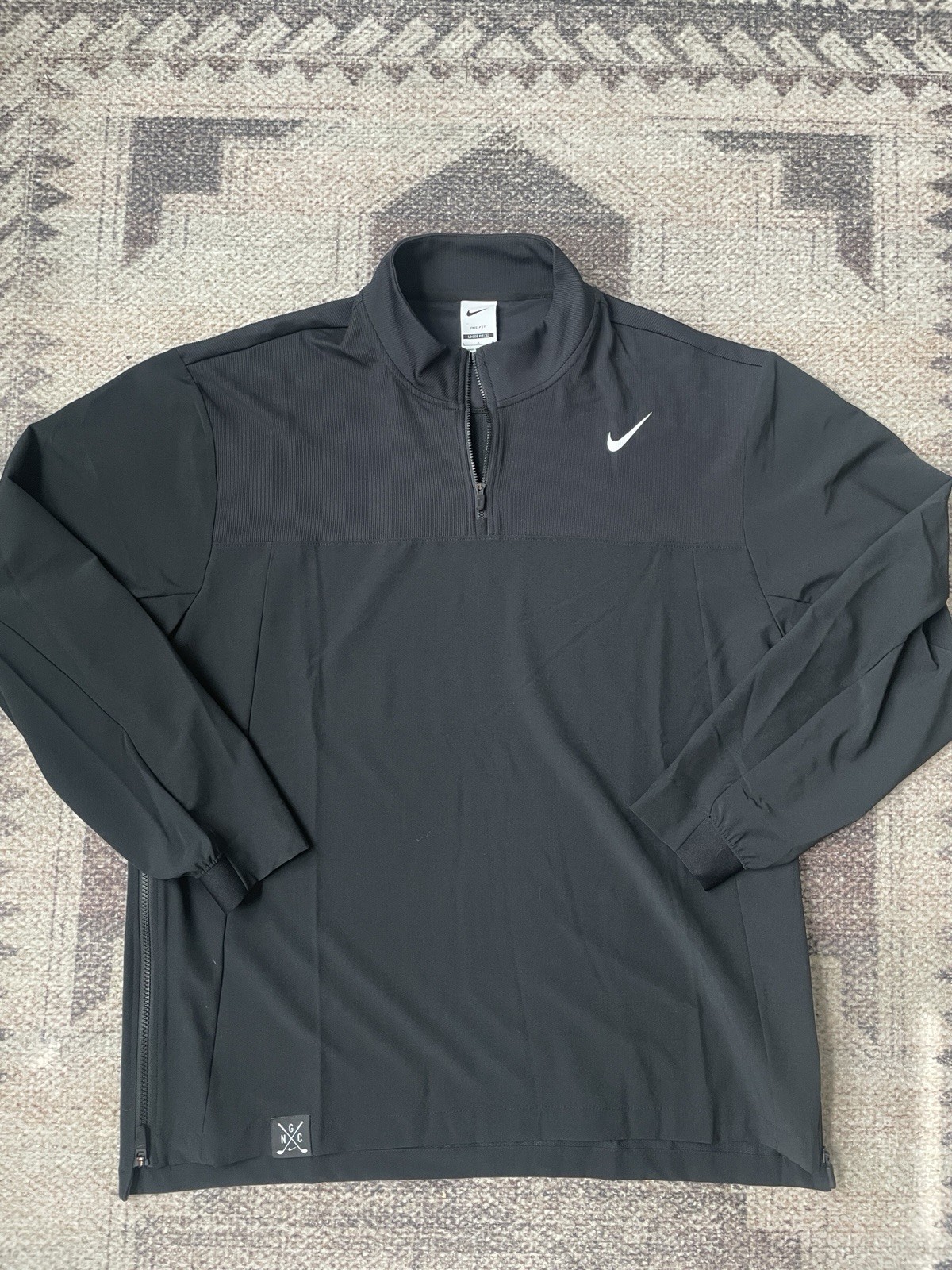 Nike Dri Fit Golf Club Pullover Black Jacket Size Large FD5770-010