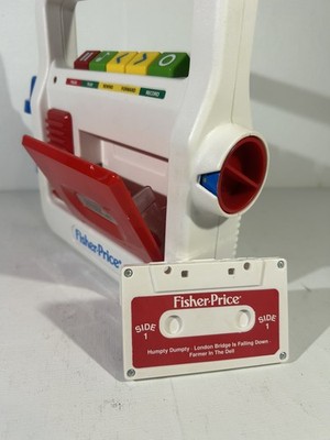 VTG 80s style Fisher Price Cassette Tape Player Recorder toy  TESTED remake 2017