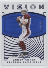 2016 Panini Clear Vision Vision Blue 80/99 Carson Palmer #10 a3q