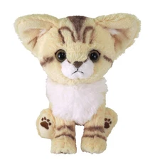 Sun Lemon kitten sand cat beige white 14.8×1.4×15.8cm stuffed toy P-7302
