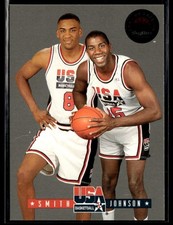 1993-94 SkyBox Premium #1 Steve Smith / Magic Johnson EXCH USA Tip-Off 1102Z