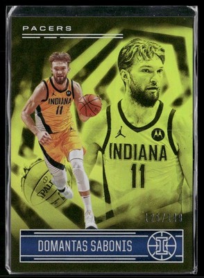 2020-21 Panini Illusions #100 Domantas Sabonis Yellow #/149