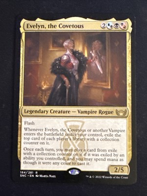 1x Evelyn, the Covetous (184) Streets of New Capenna LP MTG Magic the Gathering