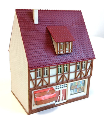 Vollmer - Fachwerkhaus Geschäft - 54663 - H0 - Gebäude Haus gebaut ---- DK 1195