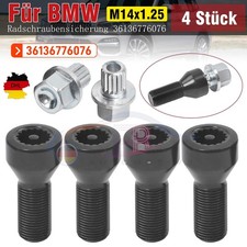6tlg Radsicherungsschrauben Felgenschlösser Set M14x1,25mm 36136776076 Für BMW