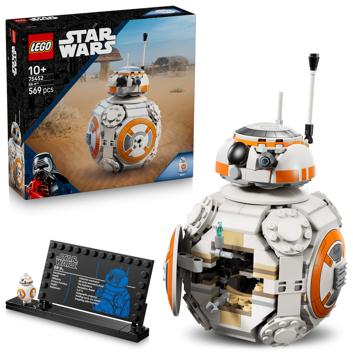 LEGO Star Wars BB-8 Astromech Droid Building Toy (75452)