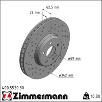 Zimmermann 400.5520.30 Bremsscheibe