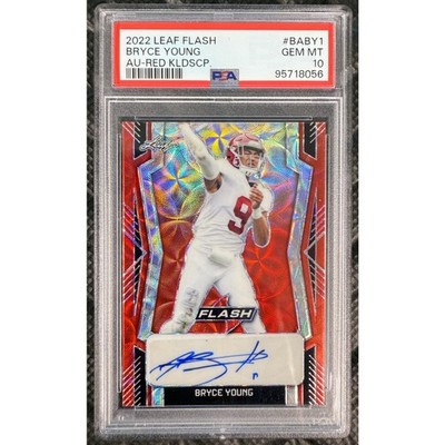 2022 Leaf Flash Bryce Young Red Kaleidoscope Autograph 3/3 SSP PSA 10 #BA-BY1