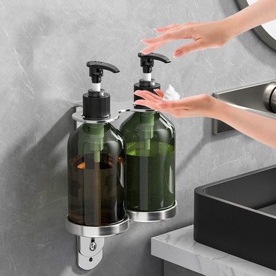 Space saving Stainless Steel Soap Dispenser Bracket for Bathroom Essentials