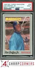 1992 BASEBALL CARDS MAGAZINE REPLI-CARDS HAND CUT #36 KEN GRIFFEY JR. HOF PSA 9