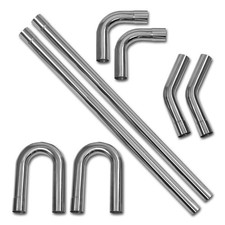 2 Inch DIY Custom Mandrel Exhaust Pipe Tube Pipe, 48 Straight 2'' OD  Bend P...