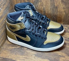 Air Jordan 1 Retro OG High Black Metallic GOLD Mens size 11 New Without Box