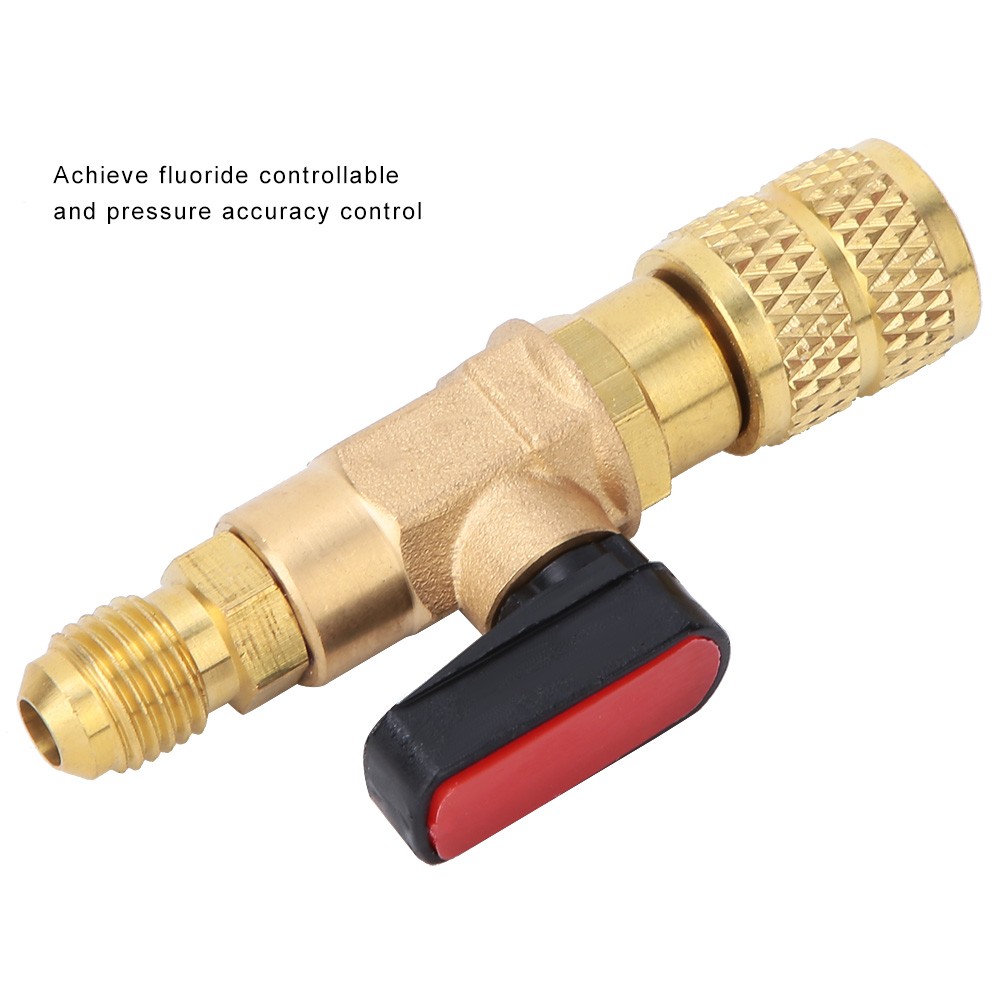 Brass Refrigerant Ball Valve Durable Connector For Refrigeration