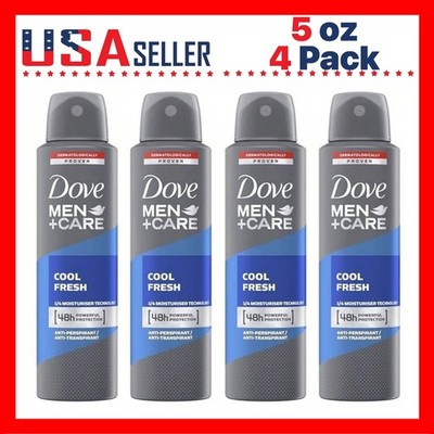 Dove Men+Care Cool Fresh x [4 Pack] x 150 ml Antiperspirant Deodorant Spray
