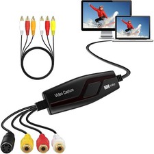 VHS to Digital Converter, USB Video Capture Card for VCR Hi8 Mini DV to Mac