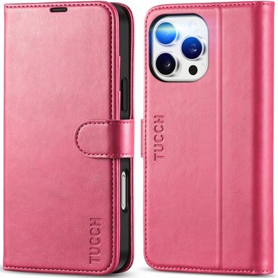Case Wallet for iPhone 16 Pro Max, PU Leather Magnetic Protective Phone Cover