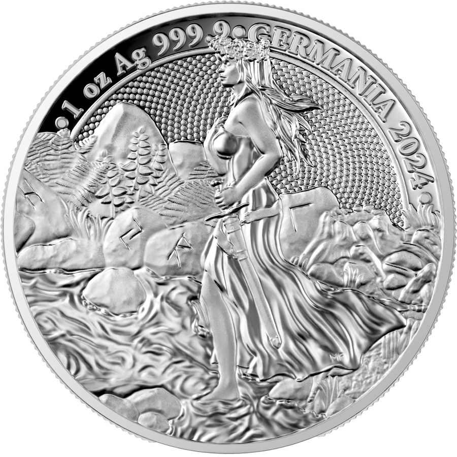 2024 Germania Mint Lady Germania 1 oz Silver Proof Coin