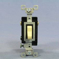 Bryant CSB420-BI Ivory Commercial Grade 4-Way Toggle Wall Light Switch 20A