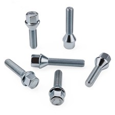 Radschrauben M12x1,5 Radbolzen Kegel 60° SW17 Längenauswahl für BMW Opel Renault