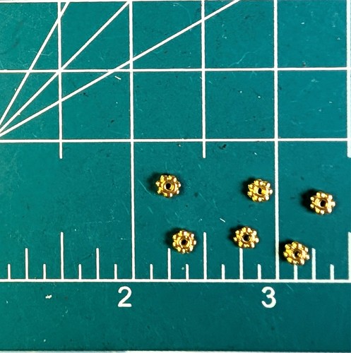 Spacer Beads Gold Silver Bronze Copper Brass Various Shapes 4-26mm 10-100ct - Picture 19 of 92