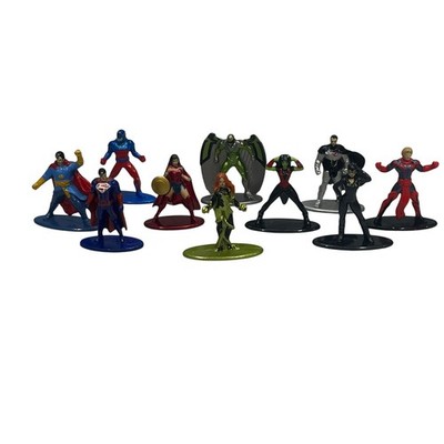 DC Comics Nano Metalfigs Lot of 10 Jada Toys Die-Cast Mini Figures Kingdom Come