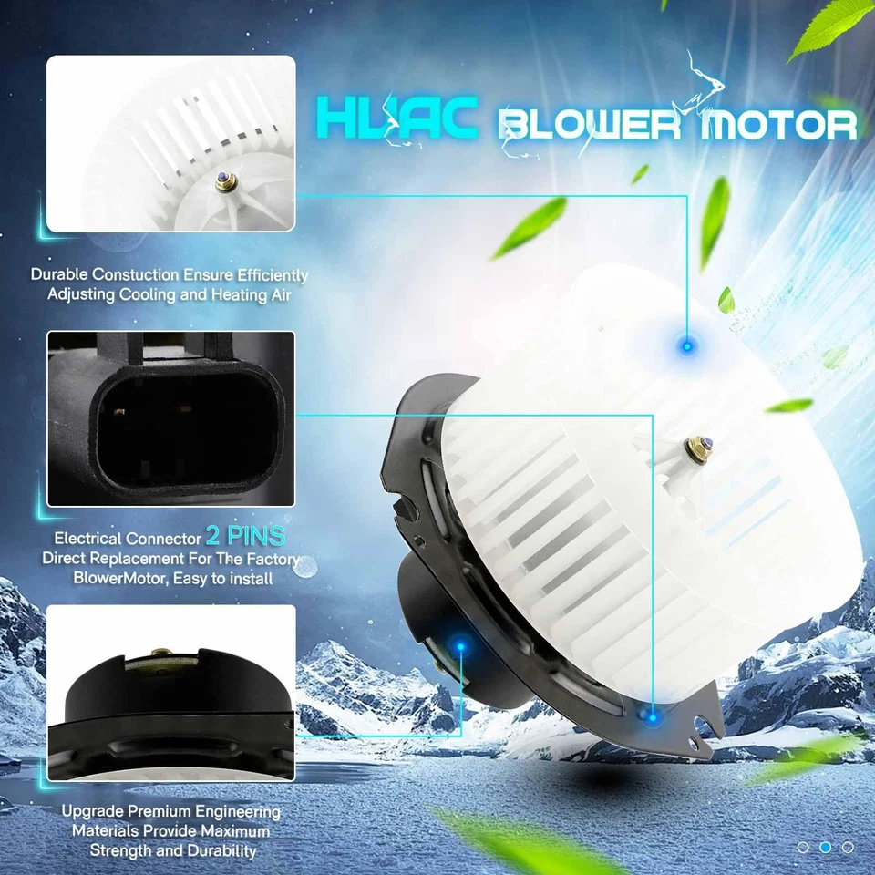 Motor soplador de climatización para camioneta Chevy Express GMC Savana 1500-3500 1996-2014 Foto 4 de 4