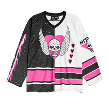 Men's Chalk Line Pink Bret Hart Split Hockey Jersey