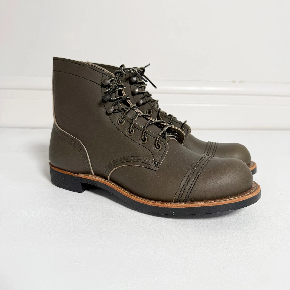 Bottes Red Wing Heritage 8122 Ironsmith - Taille 9D, Cuir Noir, Style Biker, Vintage 2011 - Fait Main Aux USA