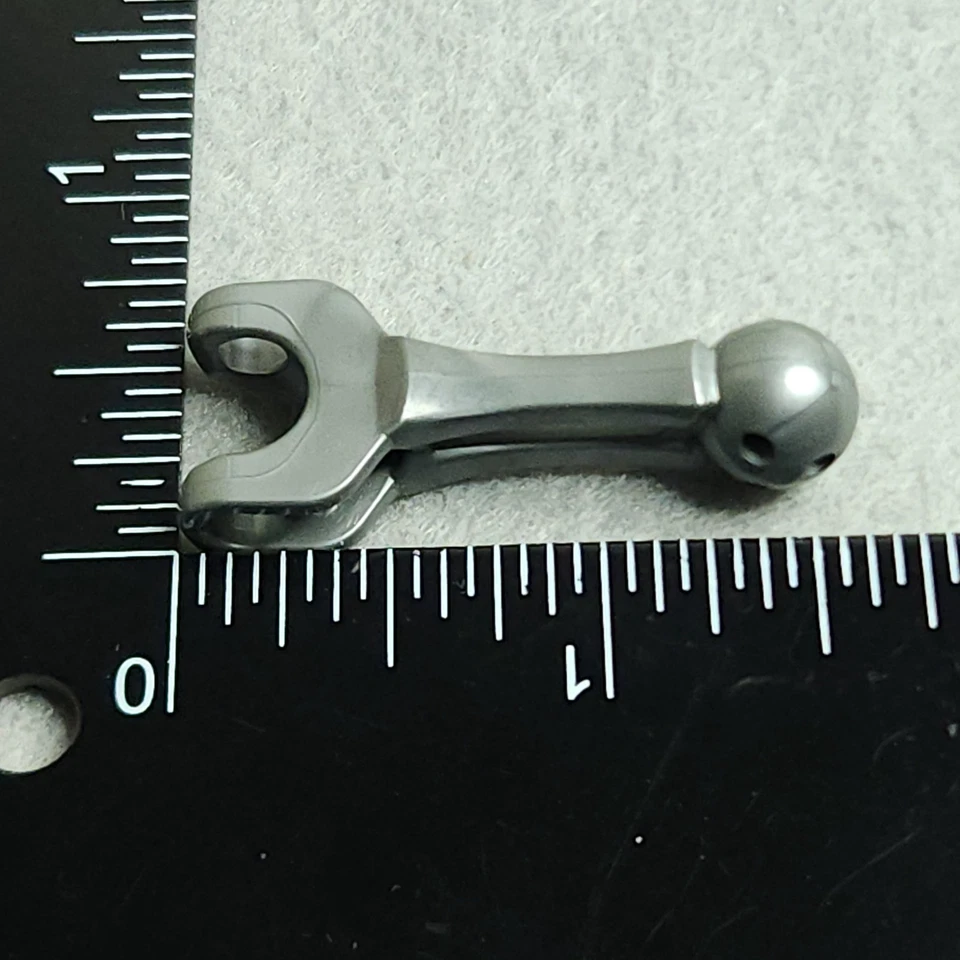 LEGO Bionicle 20474 Plano Plata Brazo Pierna Sección Esquelético Rótula Enchufe de Bola Foto 3 de 4