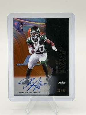2025 Topps Signature Class #92 Breece Hall Orange Lava Auto 20/50 Jersey Match!