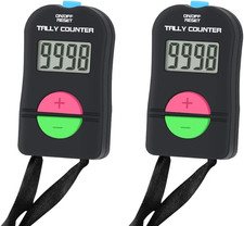 Pack of 2 Pieces, Digital Hand Tally Counter Small Golf Sports Counter, Electron