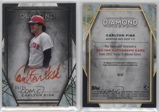 2022 Topps Diamond Icons Red Ink Auto /25 Carlton Fisk #RI-CF Auto HOF