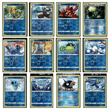 12 Card Pokemon TCG Lot - Drednaw Urshifu Omastar Mareanie Seadra LP-MP