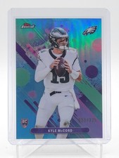 KYLE MCCORD 2025 TOPPS FINEST ROOKIE SKY BLUE REFRACTOR #7 EAGLES /325 Q6633