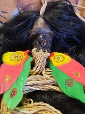 MUSEUM QUALITY SHRUNKEN HEAD REPLICA, AMBIGUOUS, JIVARO, CEREMONIAL TSANTSA 