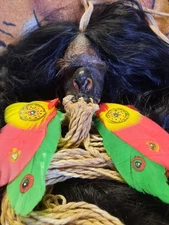 MUSEUM QUALITY SHRUNKEN HEAD REPLICA, AMBIGUOUS, JIVARO, CEREMONIAL TSANTSA 