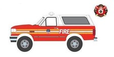 Greenlight Collectibles 67030-E 1:64 City of New York FD 1996 Ford Bronco